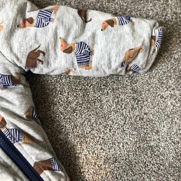 Baby Boden Dachshund Wiener Dog Print Hooded Cotton Bunting Size 18-24 Months - Picture 11 of 15